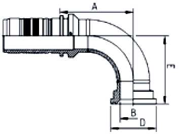 BRIDA 3.000 LBS 90º M83391